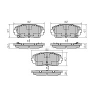 Колодки тормозные перед KIA PICANTO 11- SAT