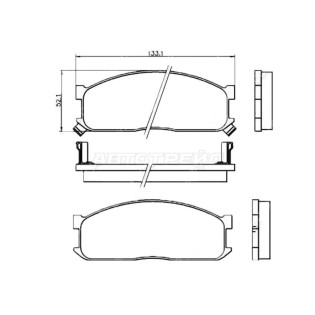 Колодки тормозные перед NISSAN TERRANO D21/VANET C22 AKEBONO