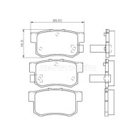 Колодки тормозные зад HONDA CR-V RD# 02-06/STREAM 01- AKEBONO