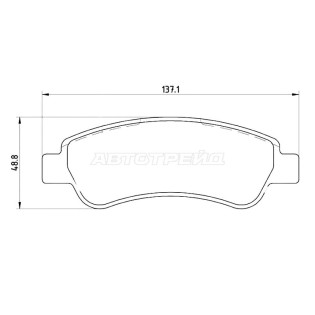 Колодки тормозные зад PEUGEOT BOXER/FIAT DUCATO/CITROEN JUMPER 06- BREMBO