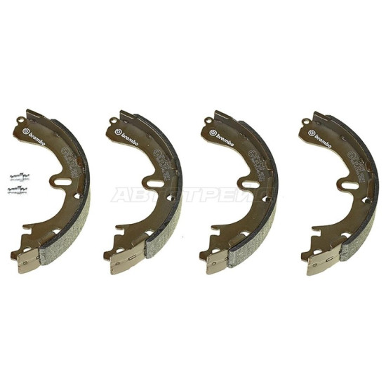 Колодки тормозные зад TOYOTA COROLLA/SPRINTER/CARIB/RAUM 91-02 BREMBO