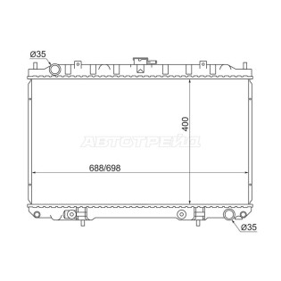 Радиатор Infiniti I30 99-04 / Nissan Cefiro 98-03 / Maxima 00-06 SAT