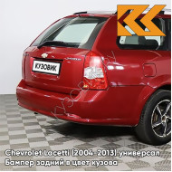 Бампер задний в цвет кузова Chevrolet Lacetti (2004-2013) универсал GCS - VELVET RED - Красный