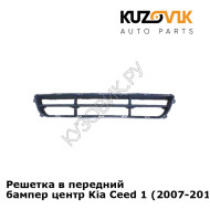 Решетка в передний бампер центр Kia Ceed 1 (2007-2011) KUZOVIK