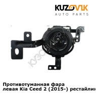 Противотуманная фара левая Kia Ceed 2 (2015-) рестайлинг KUZOVIK
