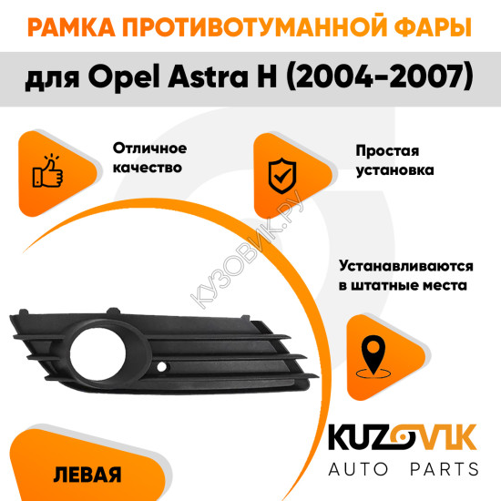 Рамка противотуманной фары правая Opel Astra H (2004-2007) дорестайлинг KUZOVIK