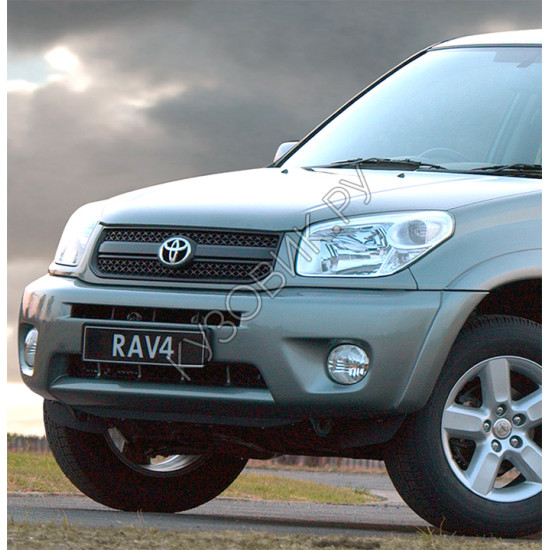 Бампер передний в цвет кузова Toyota Rav4 2 XA20 (2003-2005) рестайлинг с отв под расширители